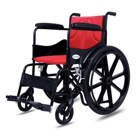 Everactiv by HCAH Economy Foldable Wheelchair with Extra Soft Cushions for extra comfort | 18